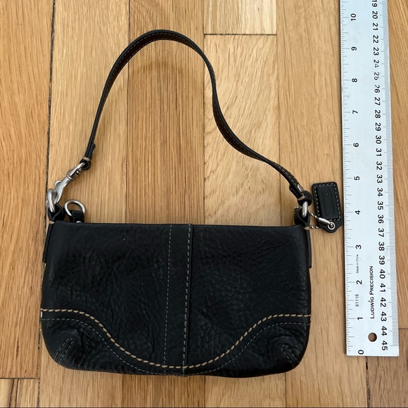 Coach Pebbled Leather Wristlet Mini Bag - Picture 3 of 6